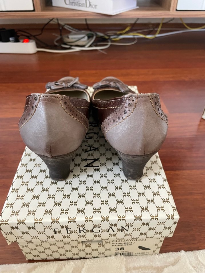 Tergan Dolgu Topuklu Ayakkabı - Görsel 5