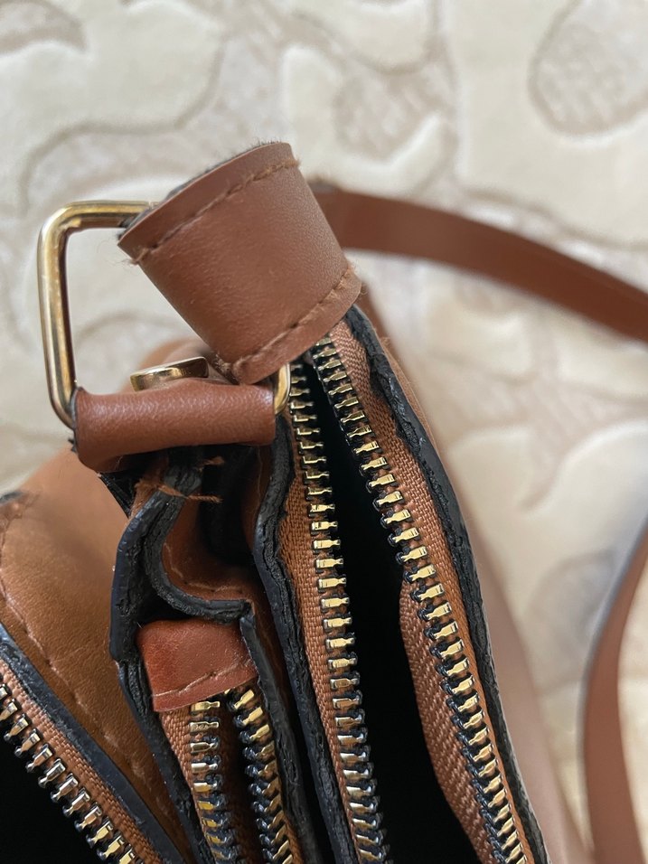 Kahverengi Deri Kadın Çanta - Görsel 5