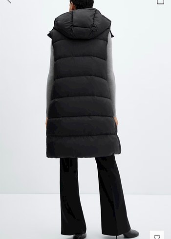 Mango kadın uzun şişme yelek - Görsel 6