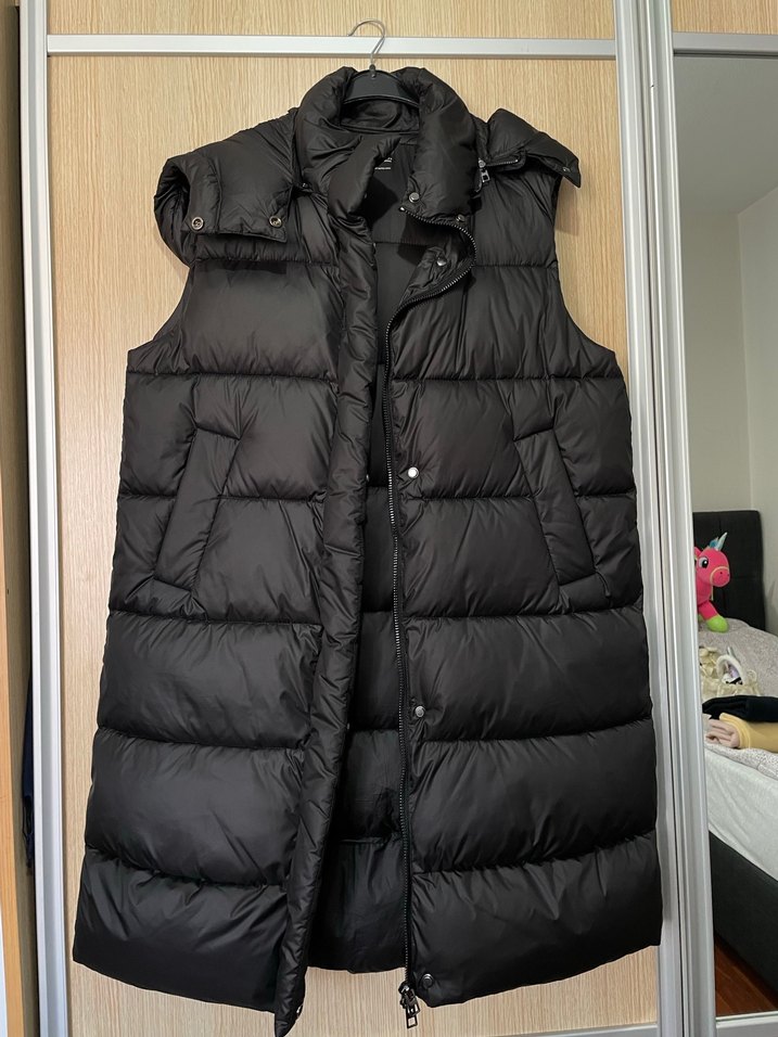 Mango kadın uzun şişme yelek - Görsel 4