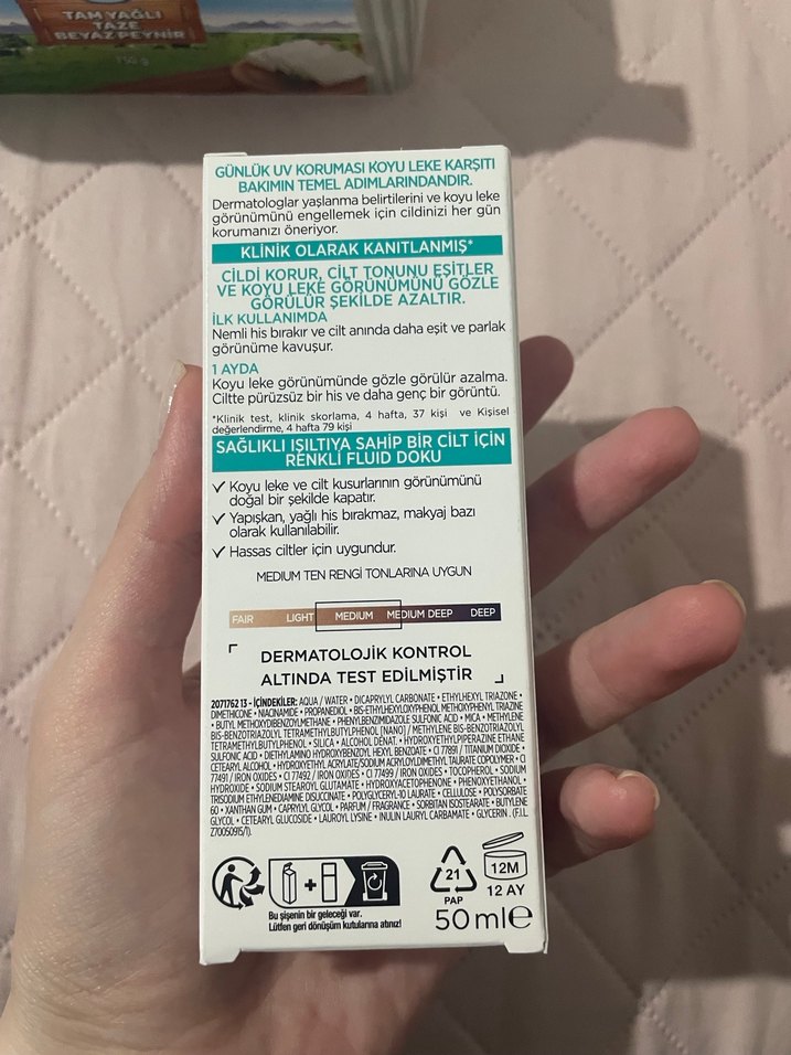 L'Oréal Paris Bright Reveal SPF 50 Yüz Güneş Kremi - Görsel 3