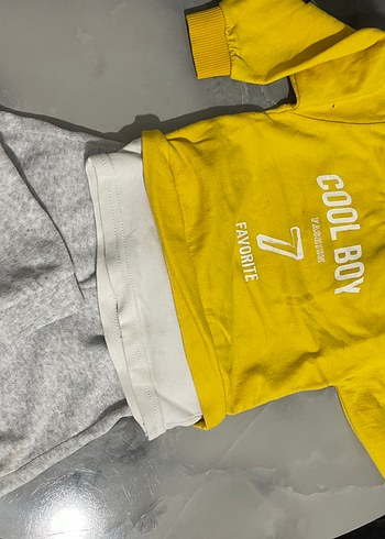 Sarı Baskılı Bebek Erkek Takımı - Görsel 2