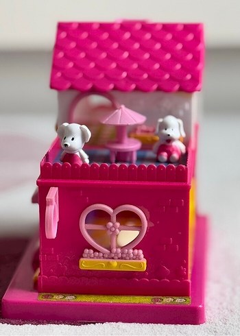 Beden Renk Pembe Mini Oyuncak Ev Seti