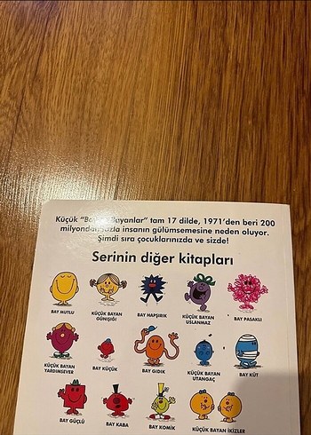  Beden Küçük Bayan Sarılgan Çocuk Kitabı