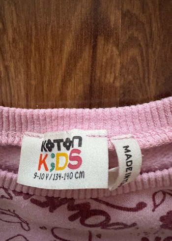 Pembe Baskılı Kız Çocuk Uzun Kollu Sweatshirt - Görsel 2