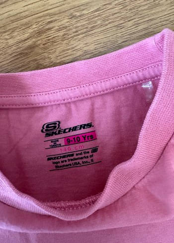 Pembe Kız Çocuk Kısa Kollu Tişört skechers - Görsel 2