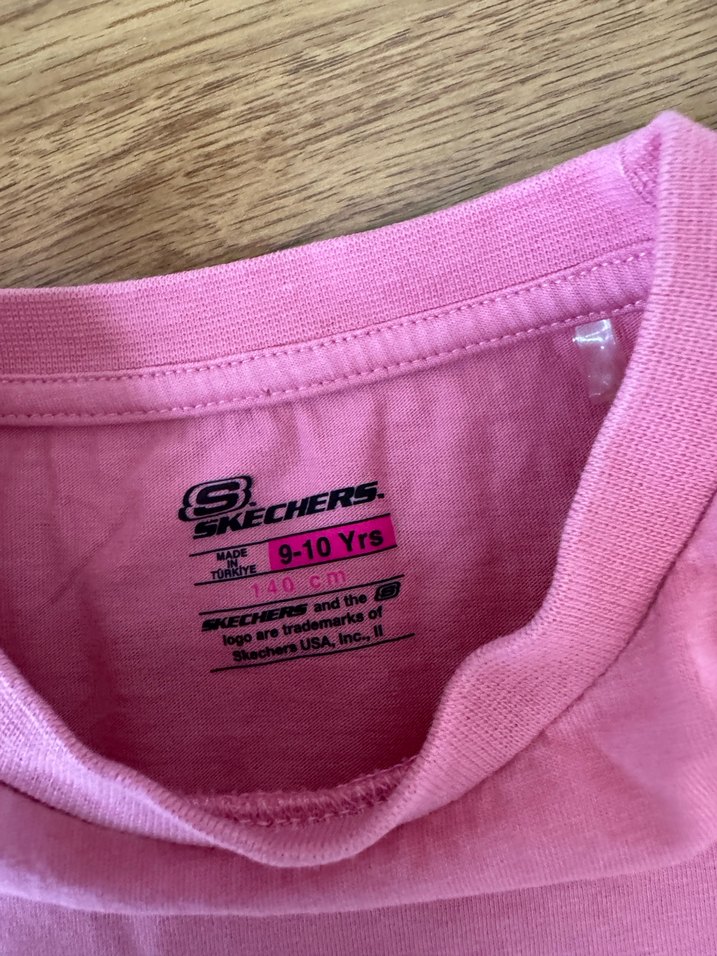 Pembe Kız Çocuk Kısa Kollu Tişört skechers - Görsel 2