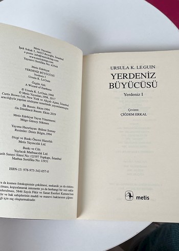 Yerdeniz Büyücüsü - Ursula K. Le Guin - Görsel 3