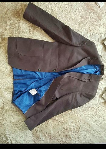 Düğmeli Kahverengi Erkek Ceket, Normal Boy