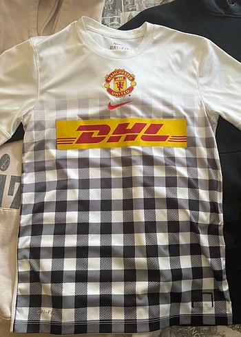 Nike Manchester United DHL Baskılı Beyaz Erkek Forması