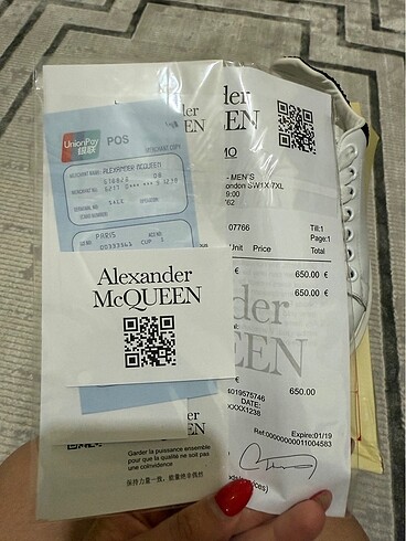 Alexander McQueen Alexander beyaz spor ayakkabı