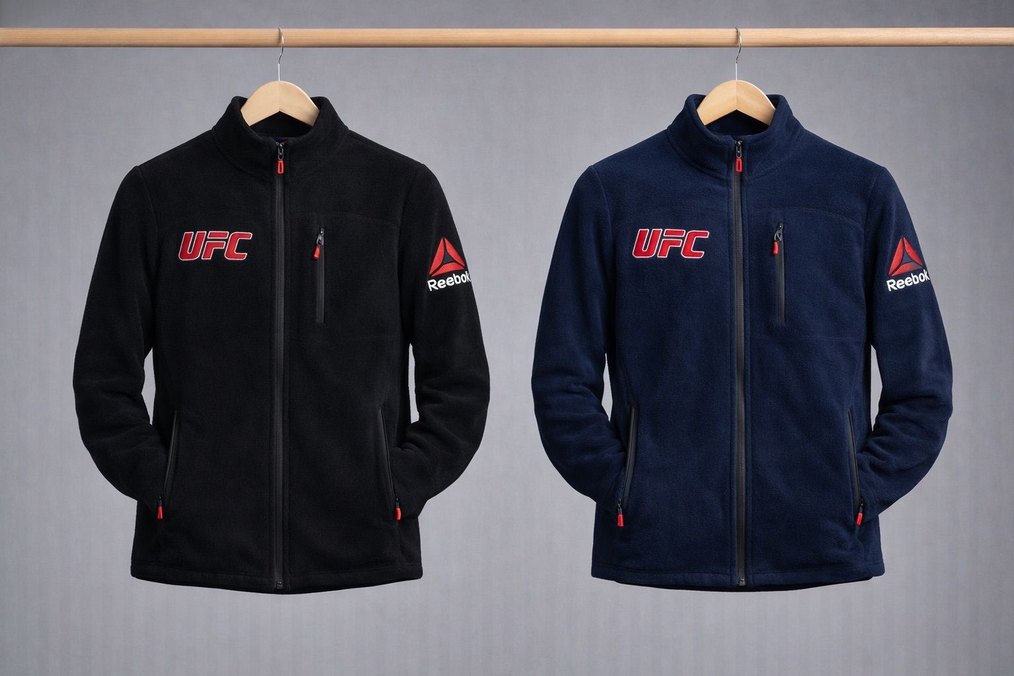 Unisex Siyah UFC Baskılı Sweatshirt - Görsel 2