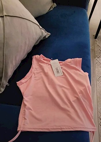 xl Beden Pembe Mini Crop Atlet