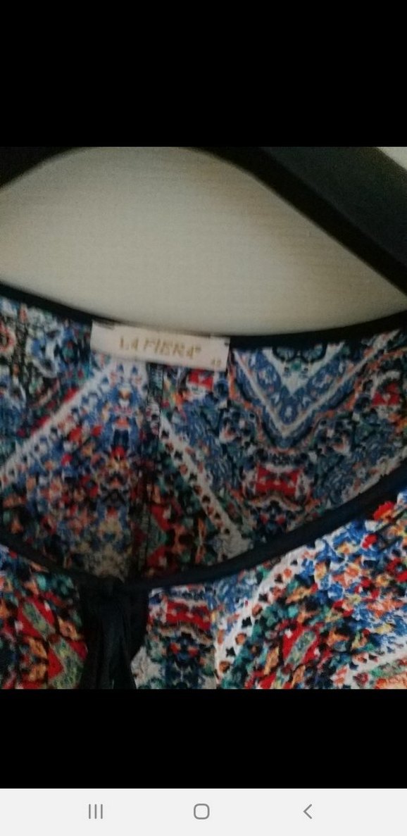 Bohem Çok Renkli Midi Elbise Dantel Detaylı - Görsel 4