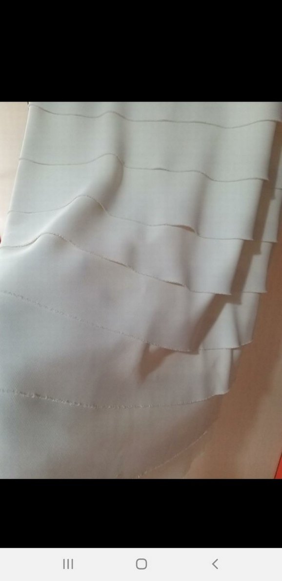 Beyaz Pilili Midi Elbise - Görsel 2