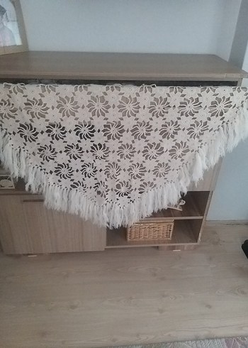 EL ÖRGÜSÜ çeyizlik üçgen   şal - Görsel 4