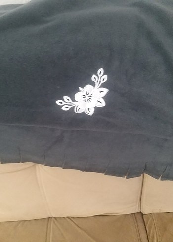 Gri Nakışlı Koyu Renkli polar etol - Görsel 4