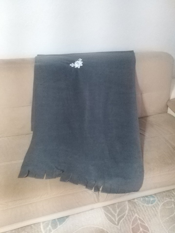 Gri Nakışlı Koyu Renkli polar etol - Görsel 2