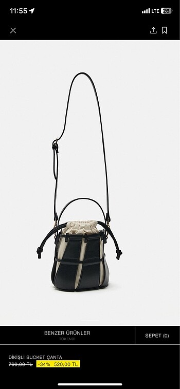 Zara Zara bucket çanta