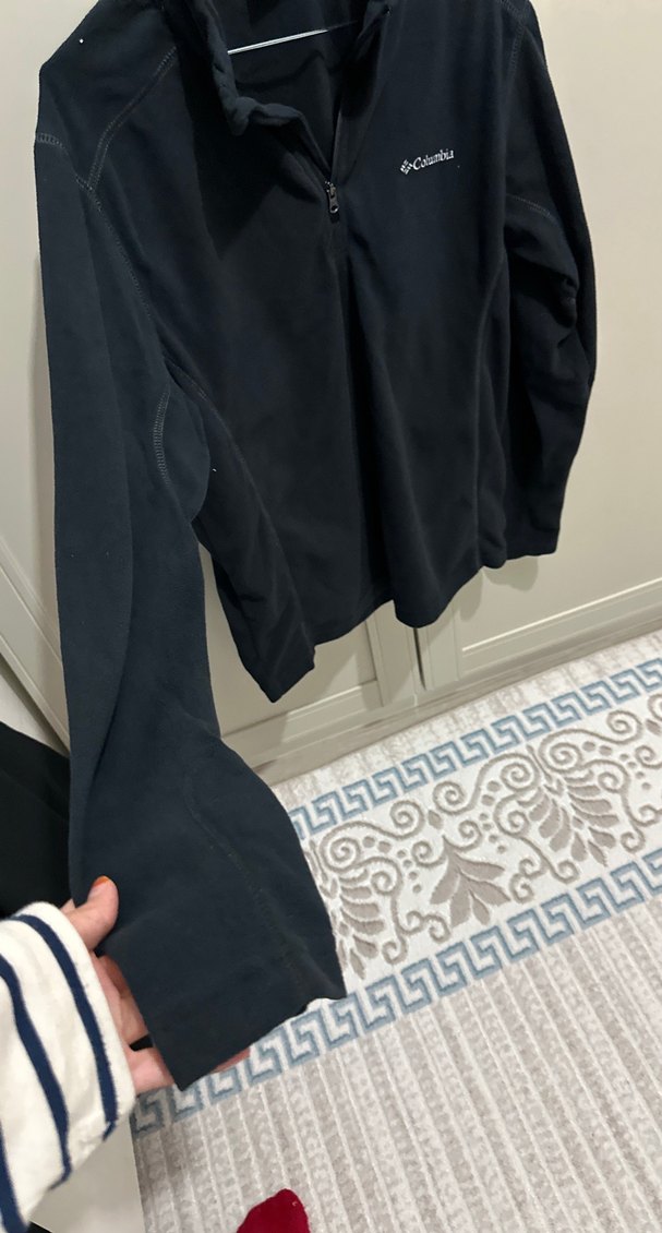 ORİJİNAL Erkek Siyah Fermuarlı Polar Sweatshirt - Görsel 4