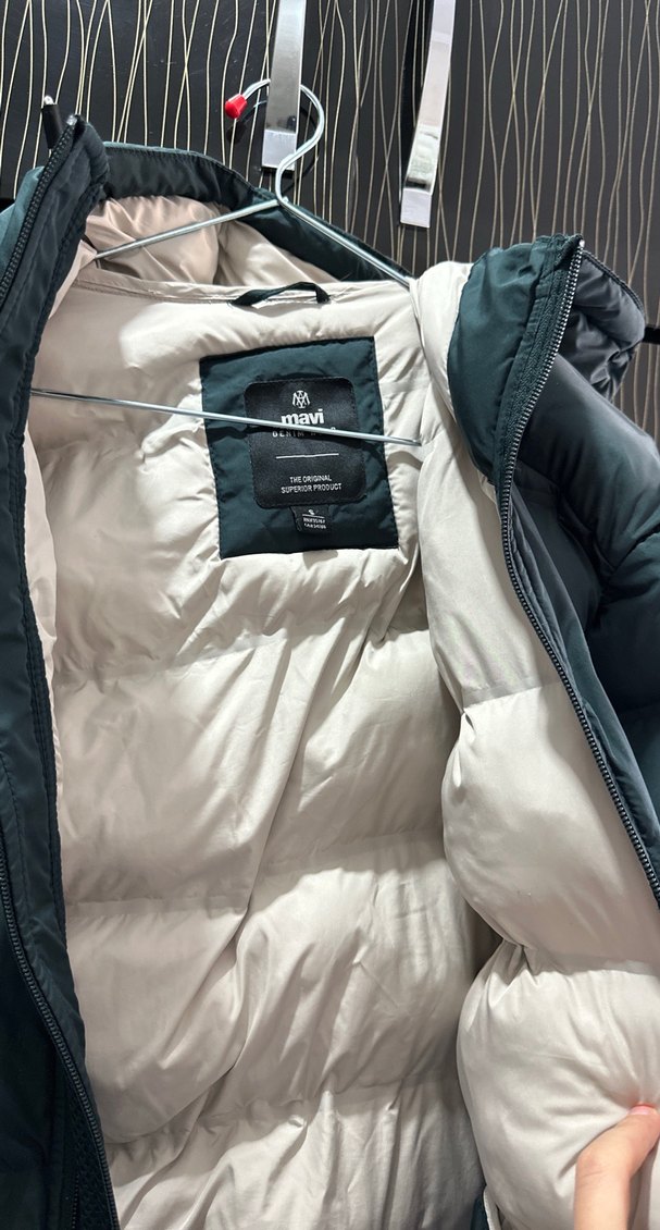 Gri Kapitone erkek Kışlık Mont - Görsel 4