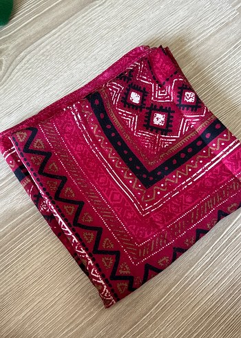 EŞARP YAZMA GİBİ Bordo Bohem Desenli Kadın Fular