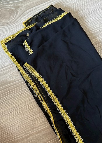 Beden Siyah Drape Detaylı Kadın Eşarp