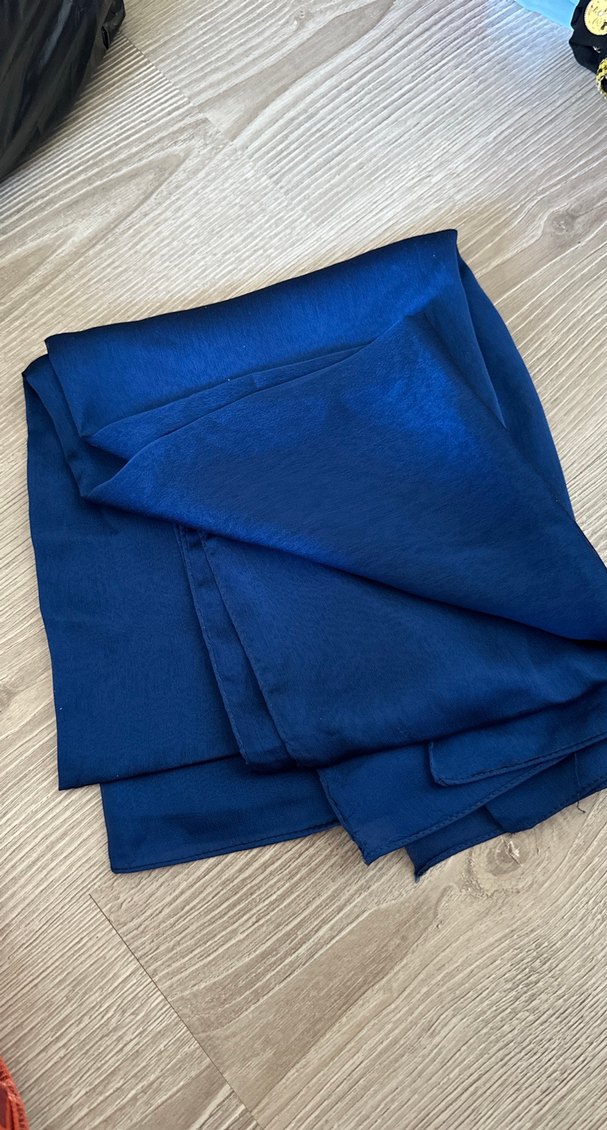 ABİYE ŞALA UYGUN Kadın Drapeli Lacivert Sargı - Görsel 4