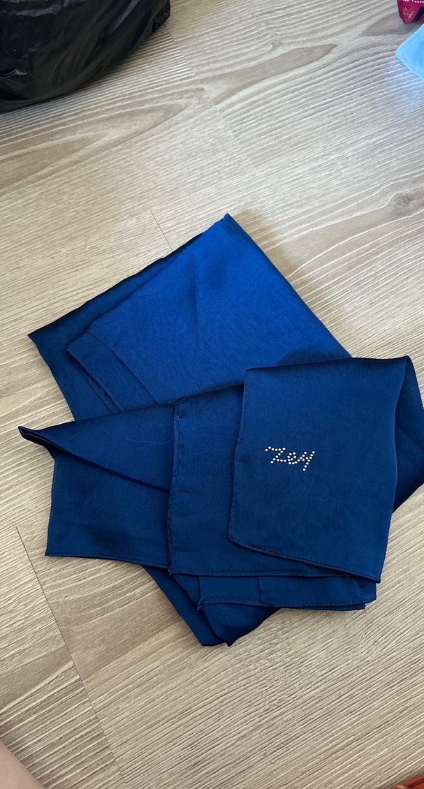 ABİYE ŞALA UYGUN Kadın Drapeli Lacivert Sargı - Görsel 2