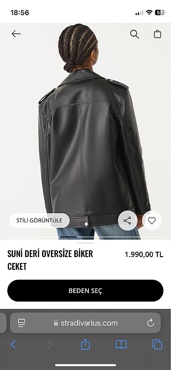 Stradivarius Deri ceket