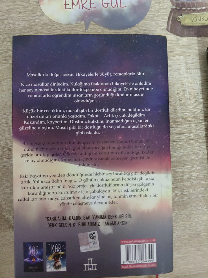 Emre Gül Nar Bal Kar kitap - Görsel 3