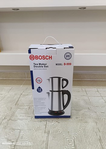 Bosch Beyaz Gri Çay Makinesi Çift Set D-999