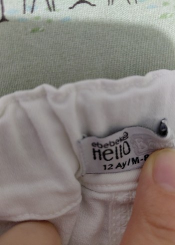 9-12 Ay Beden çeşitli Renk Kız Çocuk Pastel Renkli Pamuk Pantolonlar