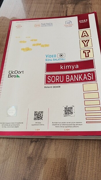  Kimya aydın ve 345 yayınları test kitabi ve Matematik