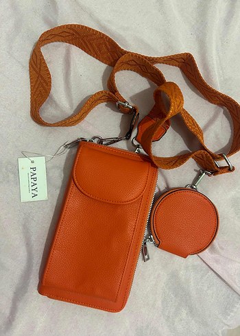 Parlak Turuncu çanta - Görsel 6