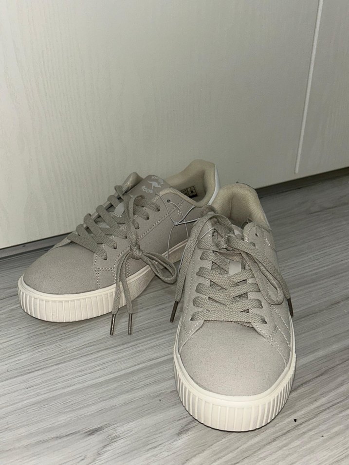 Gri Platform Topuklu Kadın Spor Ayakkabı - Görsel 2