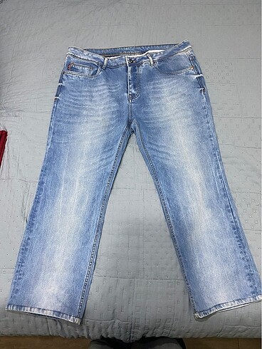 Mavi kot pantalon