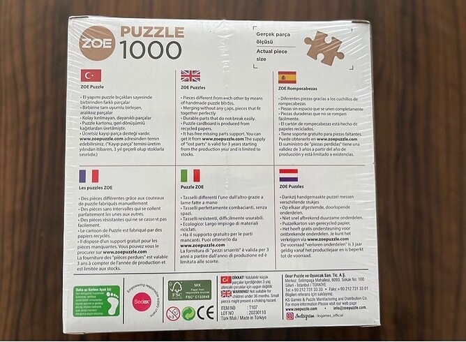 Beden Zoe | HQ 1000 Parça Puzzle