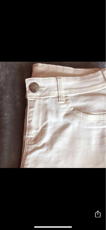 13-14 Yaş Beden Beyaz pantolon
