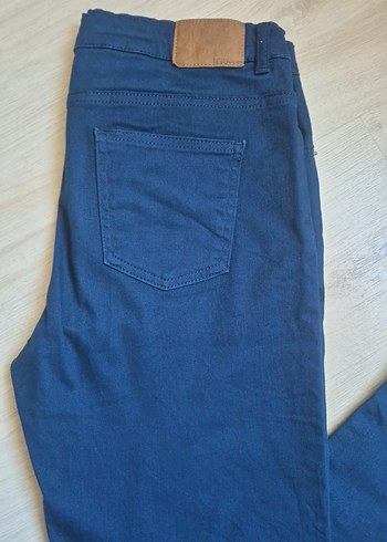 12-13 Yaş Beden mavi Renk ÇOCUK Lacivert Denim Pantolon Midi Boy
