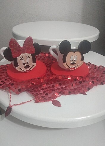 Micky minnie mouse kahve fincani