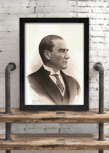 Çerçeveli Atatürk Kanvas Tablo - Görsel 2