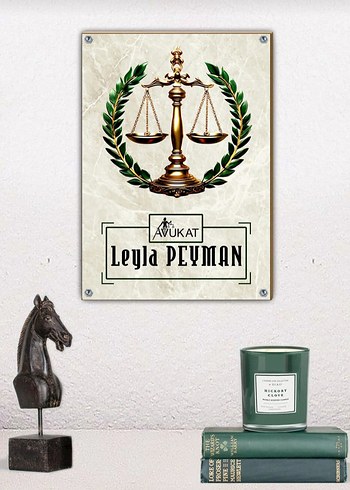 Avukat Metal Tablo(20×30) - Görsel 2
