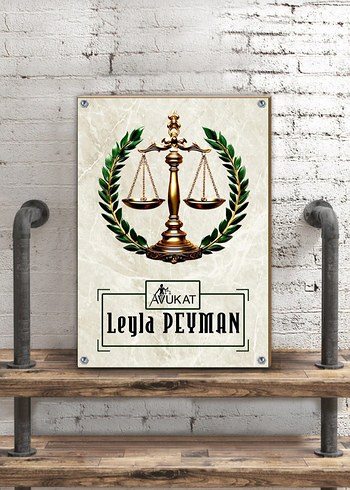 Avukat Metal Tablo(20×30) - Görsel 3