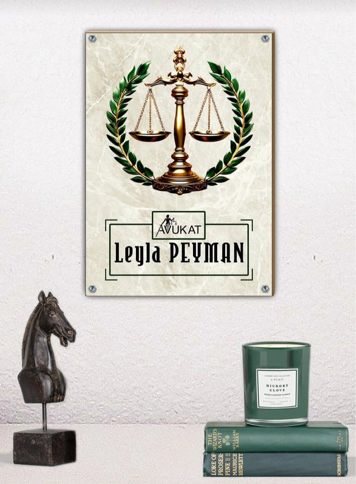 Avukat Metal Tablo(20×30) - Görsel 2