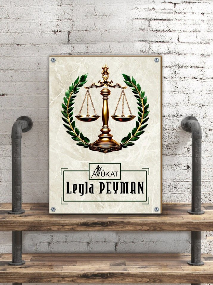 Avukat Metal Tablo(20×30) - Görsel 3