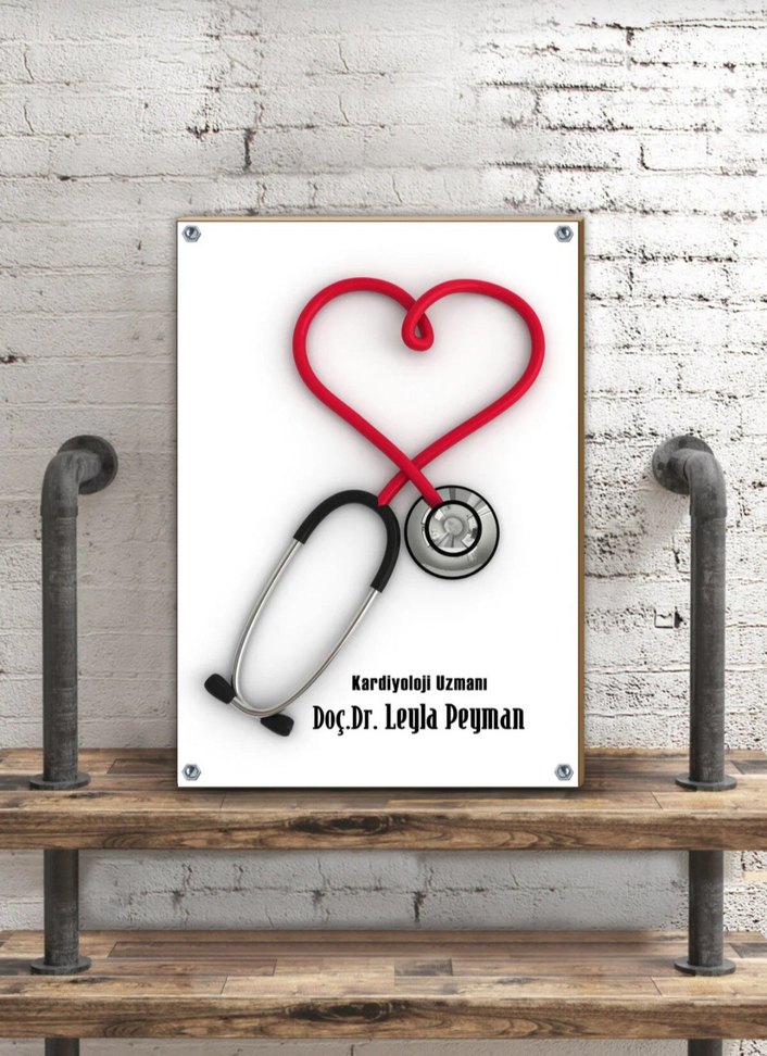 Doktorlara özel isimlik-tablo(20×30) - Görsel 3