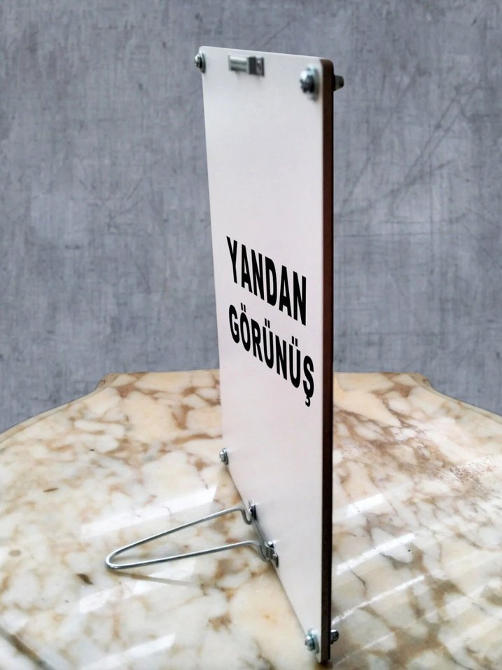 Ev Kuralları Yazılı Metal Dekor Tablo(20×30) - Görsel 4