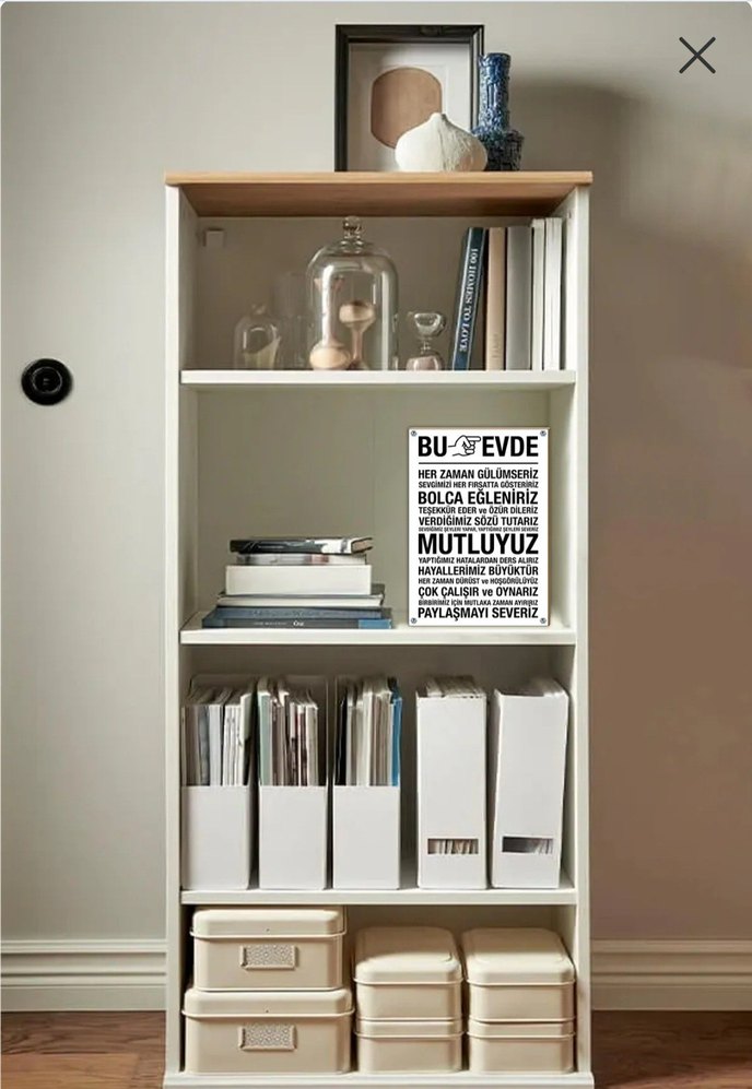 Ev Kuralları Yazılı Metal Dekor Tablo(20×30) - Görsel 2