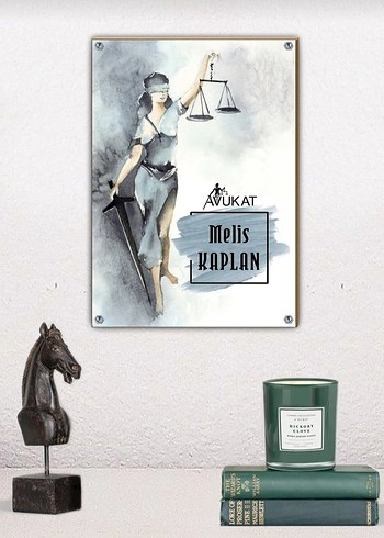 Avukat Metal Tablo (20×30) - Görsel 2